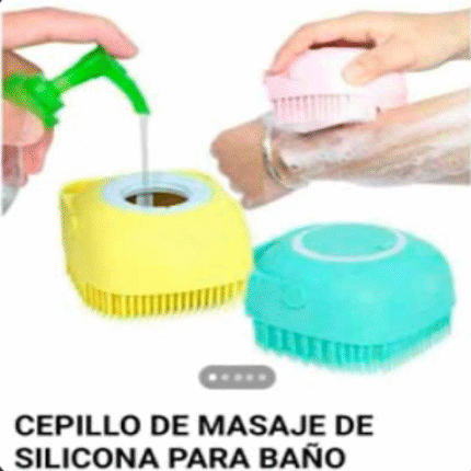 Cepillo de baño con dispensador de Jabón